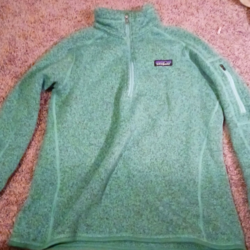 Patagonia large green turtleneck sweater